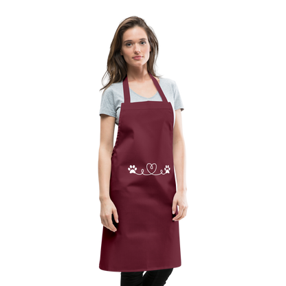 SCOMBOO Kochschürze - Mit Liebe gebacken, mit Stil getragen - bordeaux