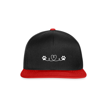 SCOMBOO Snapback - Sonnenschutz mit Stil - black/red