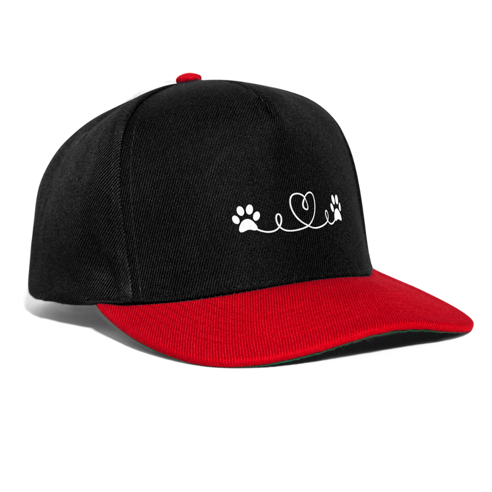 SCOMBOO Snapback - Sonnenschutz mit Stil - black/red