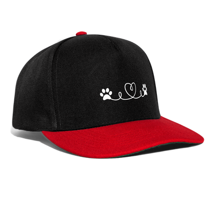 SCOMBOO Snapback - Sonnenschutz mit Stil - black/red