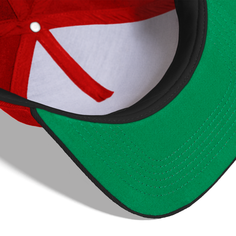 SCOMBOO Snapback - Sonnenschutz mit Stil - red/black