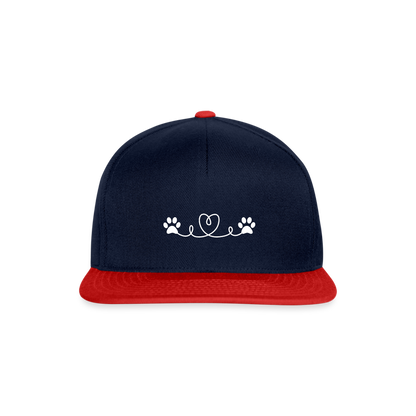 SCOMBOO Snapback - Sonnenschutz mit Stil - navy/red